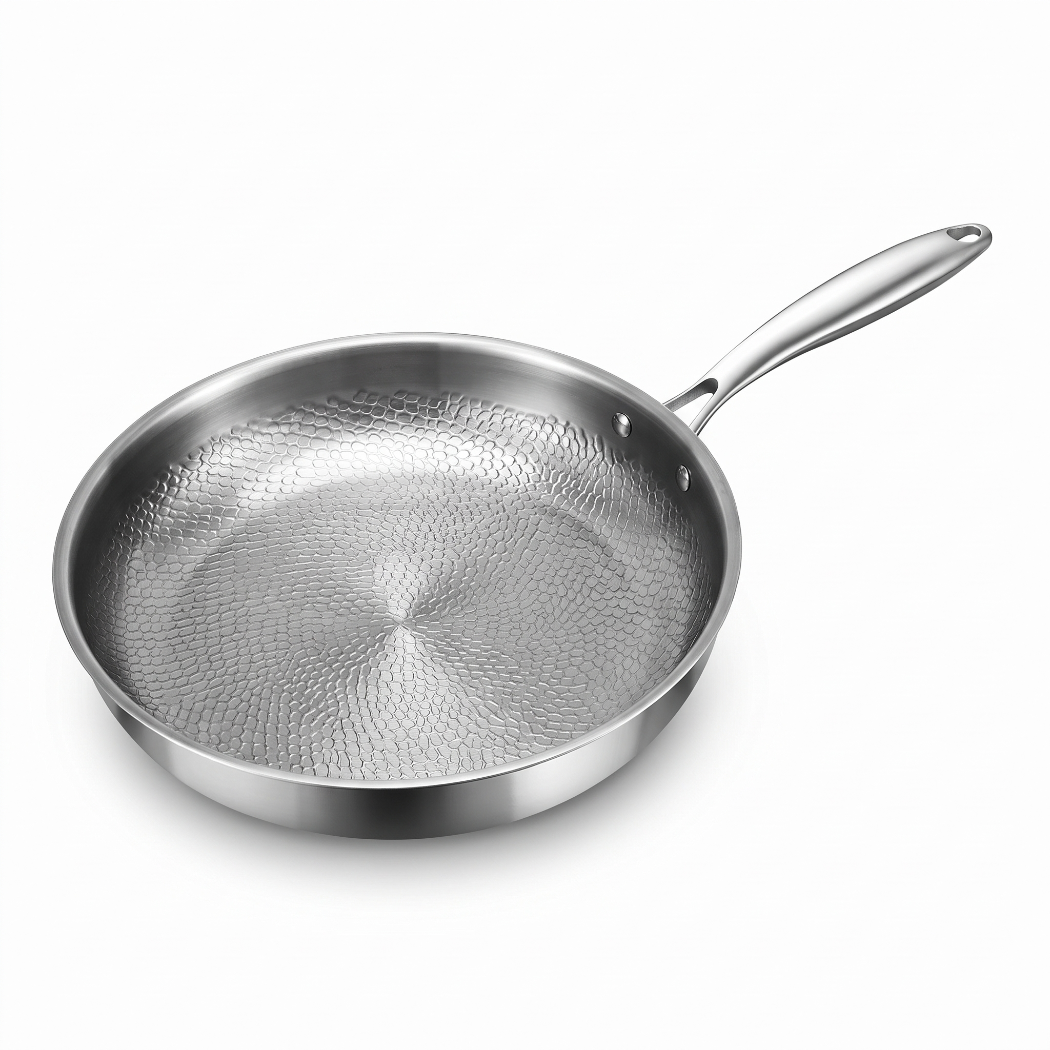 Castmoor Stainless Steel Frying Pan on a white background